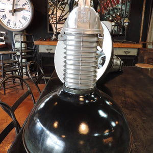 Original French Industrial Phillips Factory Lights
