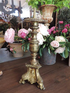 French Brass Candlestick
