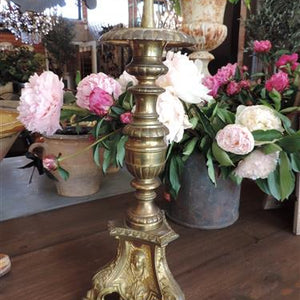 French Brass Candlestick