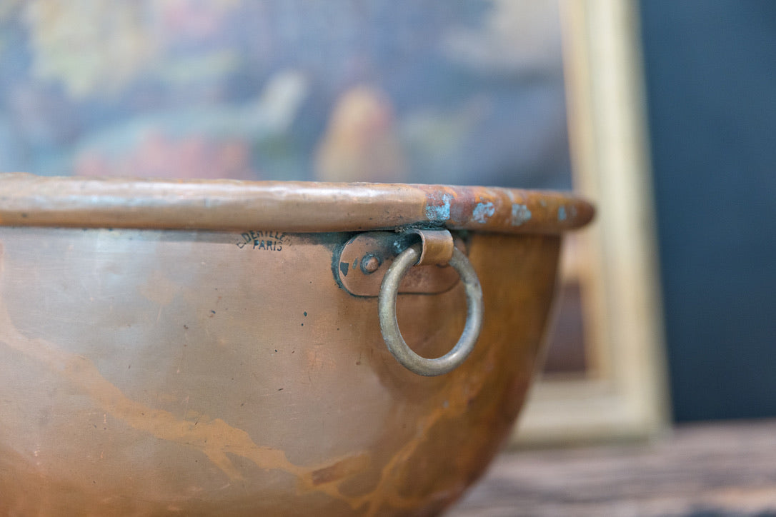 19th Century French Copper Bowl - C1