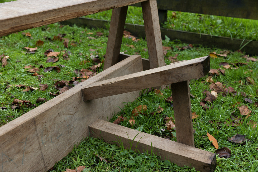 XL Vintage French Oak Bench Seats