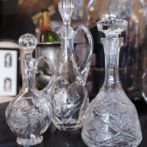 Beautiful Antique Crystal Decanters - No 1