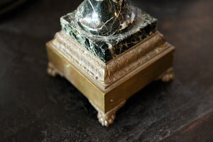 Antique Marble & Bronze  Egg Statue