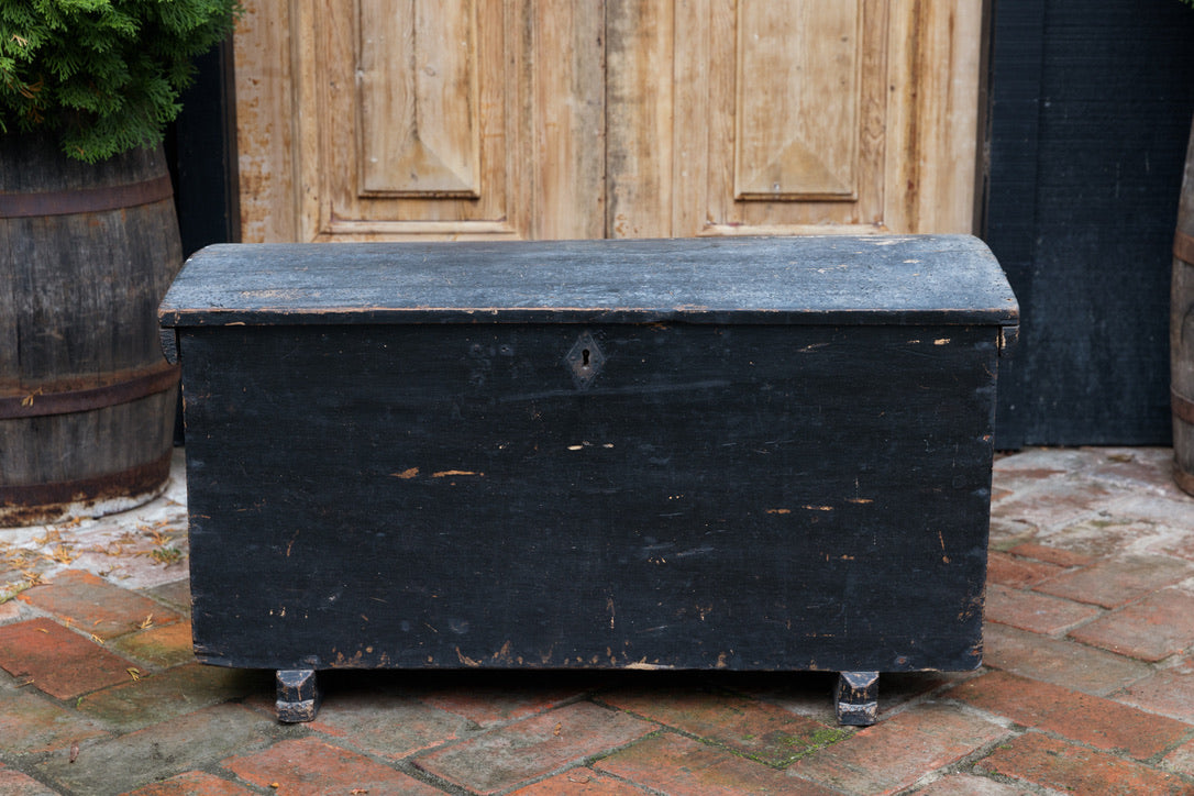 19th Century French Pine Monastery Trunk - No 2