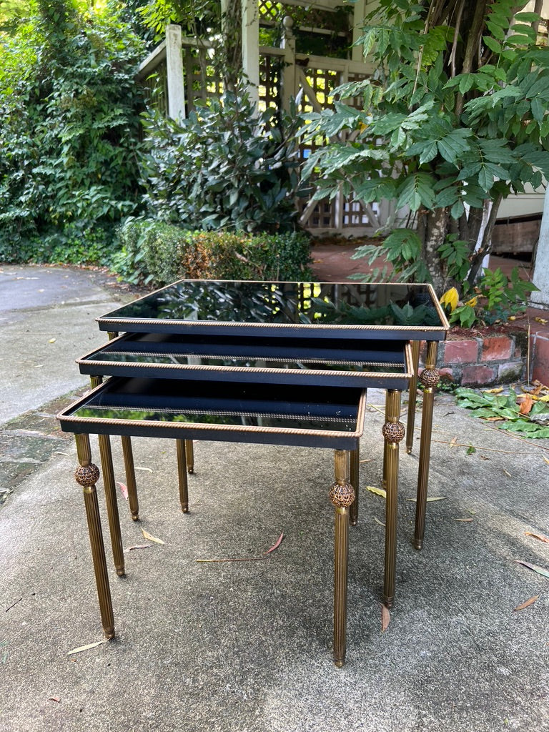 Original French Mid Century Nest Tables