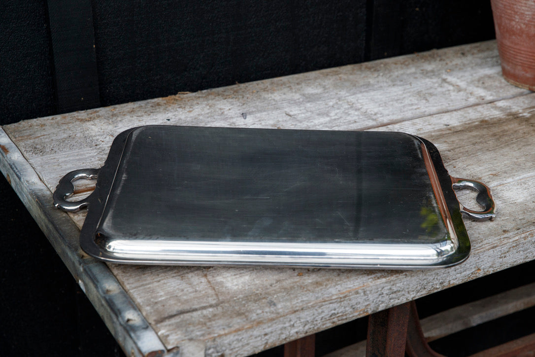 Antique French Silver Plated Tray