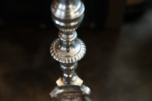 French Silver Plated Altar Candlestick