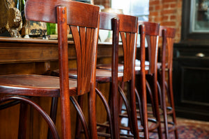 Wooden French Bistro Bar Chairs