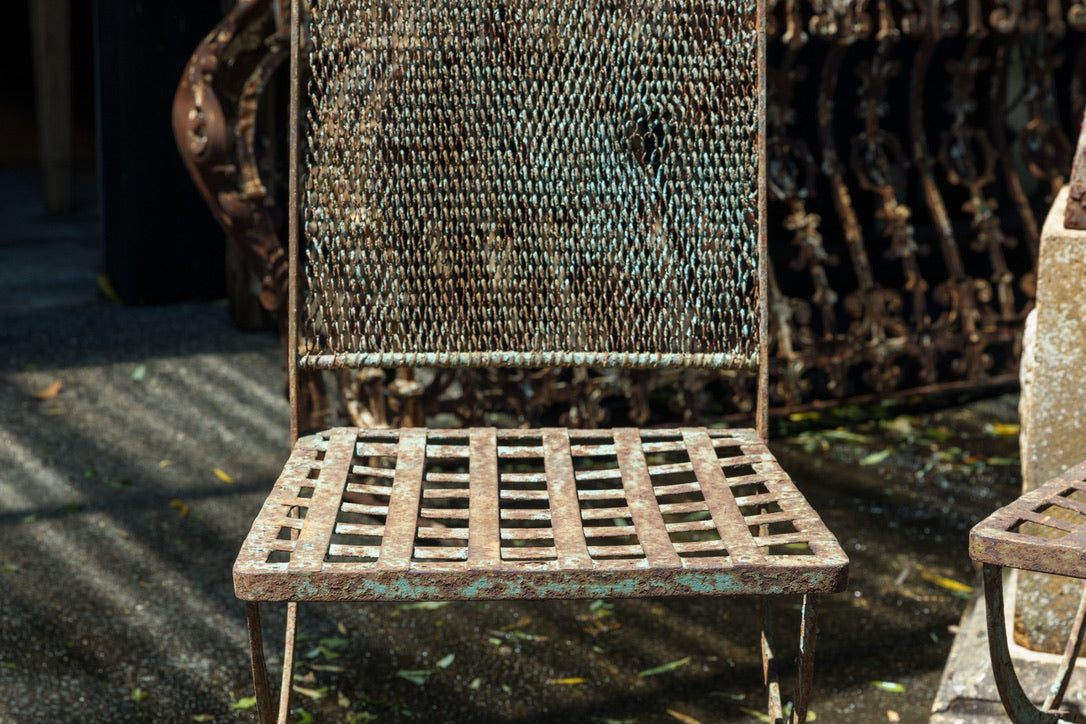 Vintage French Parisian Metal Chairs