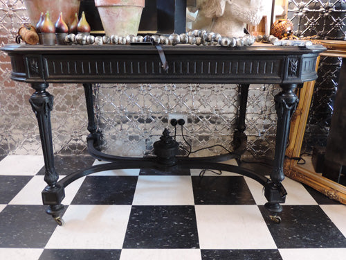 Black Napoleon III Hall Table