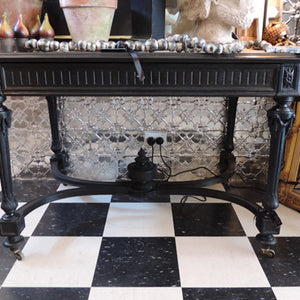 Black Napoleon III Hall Table
