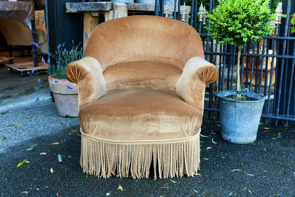 French Velvet Chair 1930's