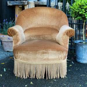 French Velvet Chair 1930's