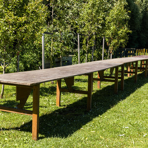 Original French Wooden Grape Harvest Tables