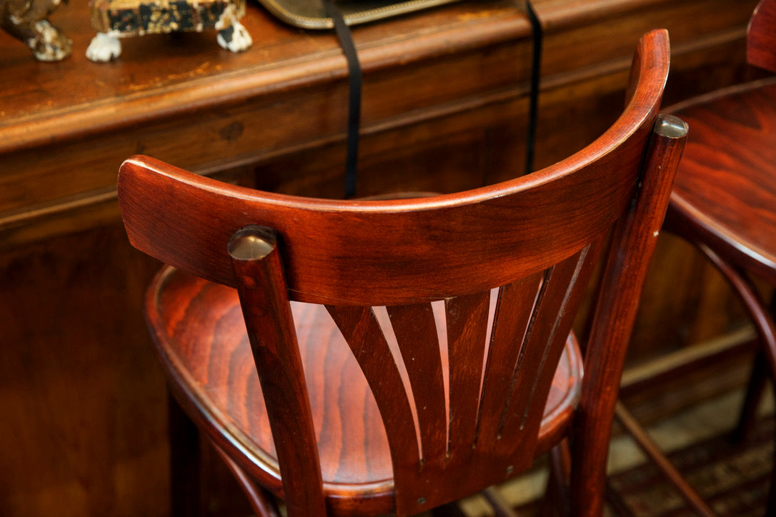 Wooden French Bistro Bar Chairs