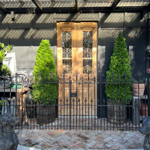 19th Century French Wrought Iron Entrance Gates - No 4