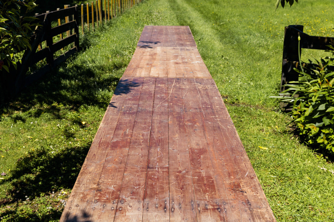 Original French Wooden Grape Harvest Tables