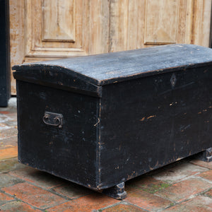 19th Century French Pine Monastery Trunk - No 2