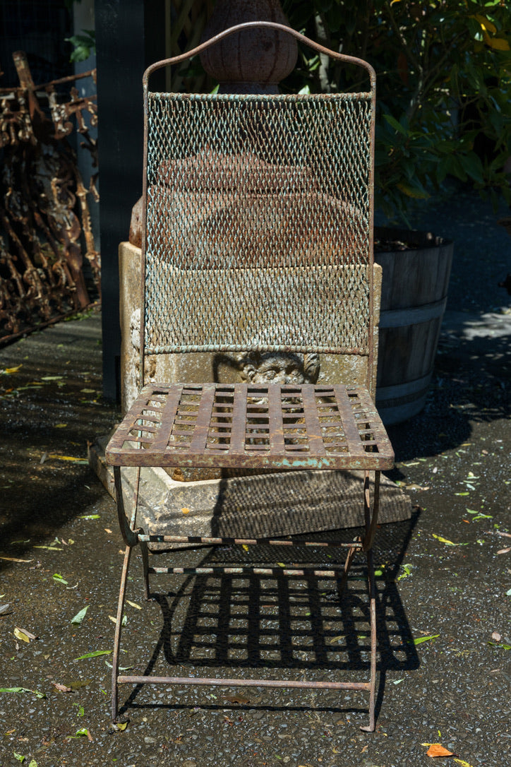 Vintage French Parisian Metal Chairs