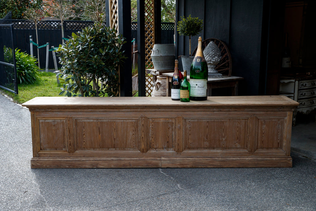 French Bleached Oak Shop Counter - No 2