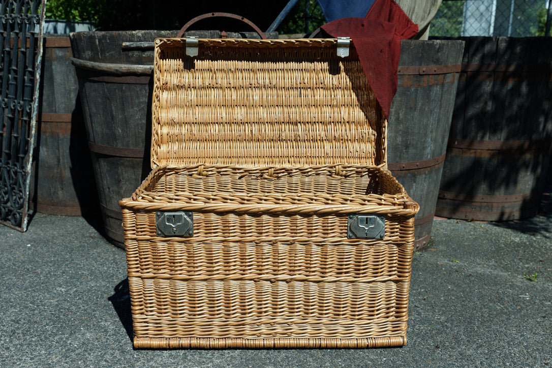 French Cane Hamper/Trunk