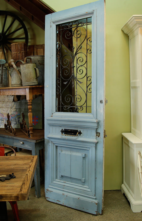 French Blue Door