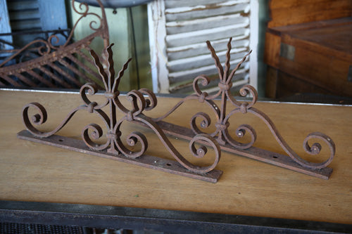 Wrought iron fence detail