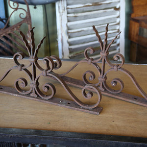 Wrought iron fence detail