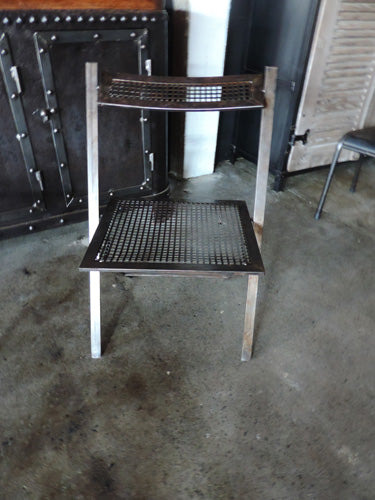 Industrial Folding Metal Chairs