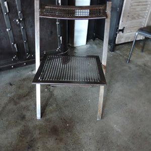 Industrial Folding Metal Chairs