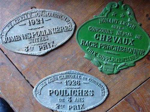 French Metal Prize Plates