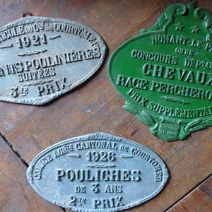 French Metal Prize Plates