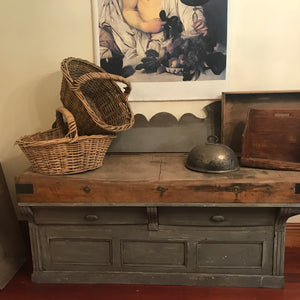 Beautiful 19th Century French Chateau Kitchen Butchers Block