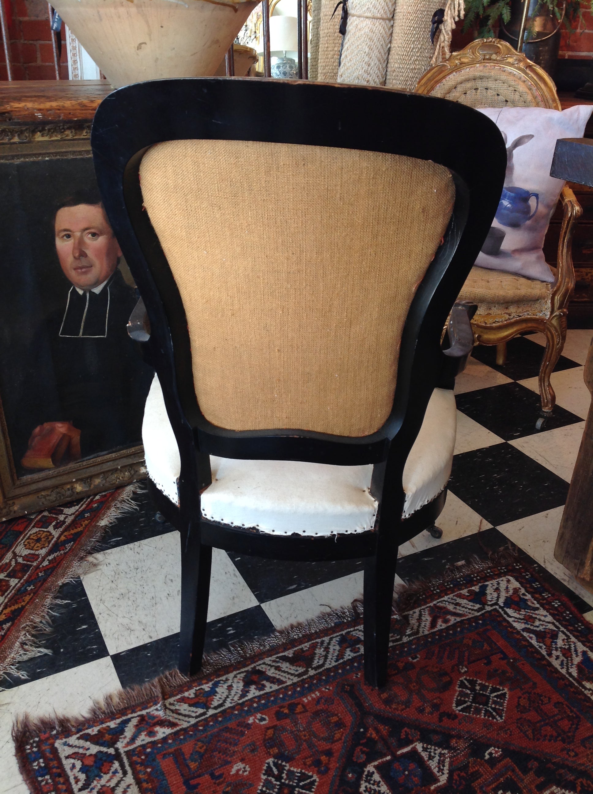 French Napoleon III Undressed Parlour Chair