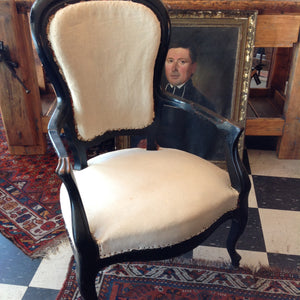 French Napoleon III Undressed Parlour Chair