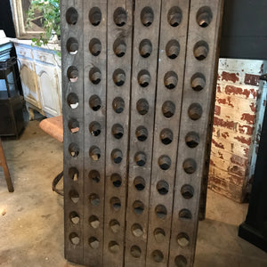 French Wooden Riddling Wine Rack