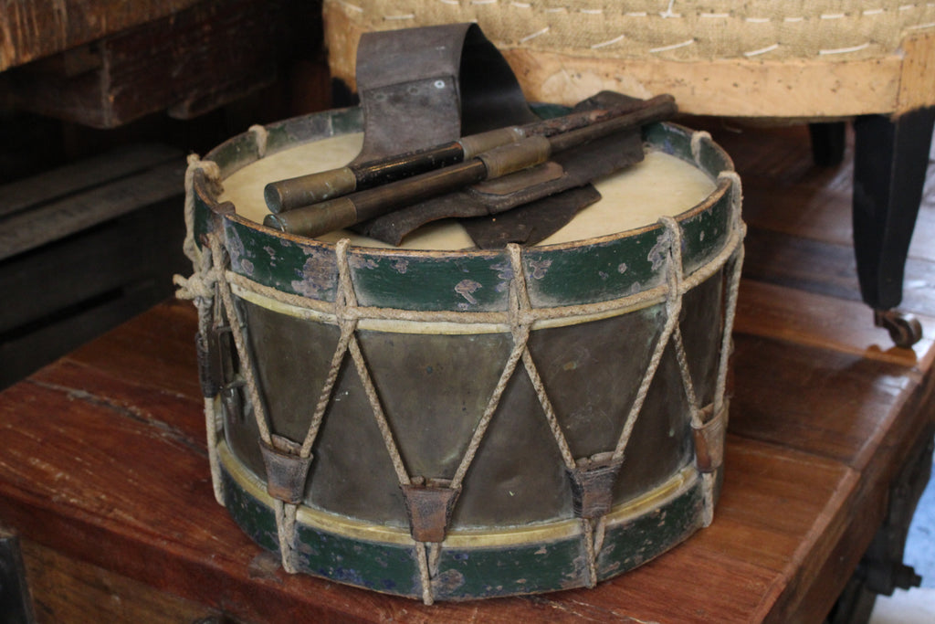 French 1940's  Brass Drum