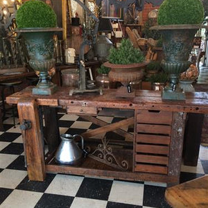 1930’s French Carpenters Workbench