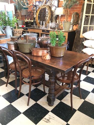 French Oak Extension Table (1890)