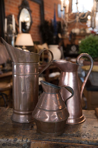 19th Century French Copper Jugs