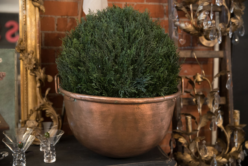 Large French Copper Cauldron
