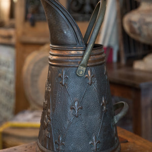 French Copper Fleur De Lis Coal Shuffle