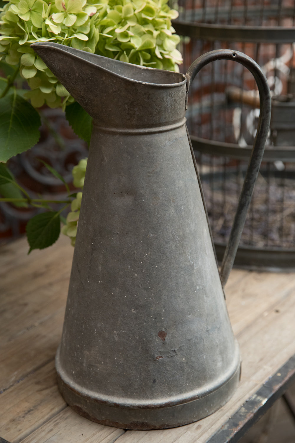 Vintage French Zinc Jug
