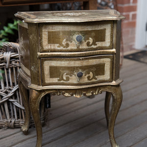 Beautiful Italian Florentine Bedside