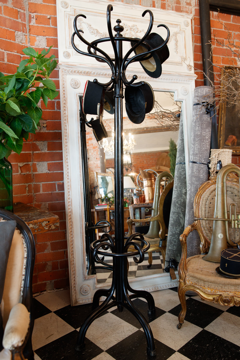 French Bistro Wooden Perroquet Coat Hanger