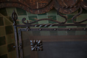 French Wrought Iron Fire Screen