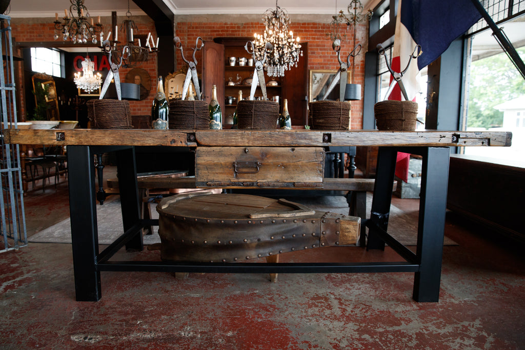 French 1930's Industrial Workbench