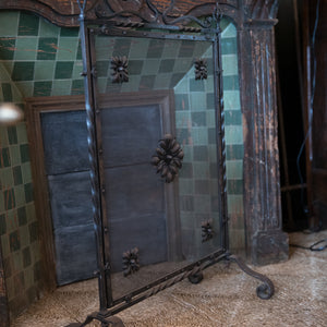 French Wrought Iron Fire Screen