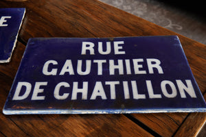 19th Century French Stone Street Signs