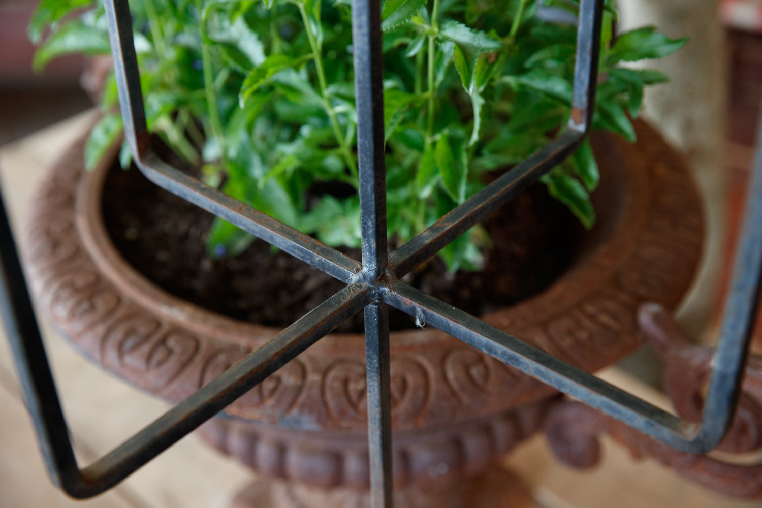 French Iron Candlesticks